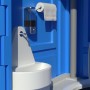 Мобильная туалетная кабина Люкс синяя
