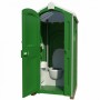 Мобильная туалетная кабина Люкс зеленая