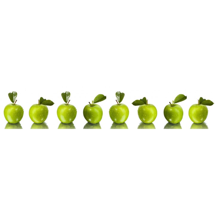 Кухонный фартук Зеленые яблоки