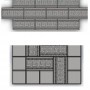 Форма для тротуарной плитки SP Кирпич орнамент Ф11014