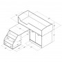 Кровать-чердак Формула мебели Дюймовочка-2
