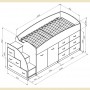 Кровать-чердак Формула мебели Дюймовочка-4