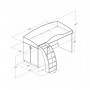 Кровать-чердак Формула мебели Соня-1