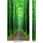 Панно из ПВХ-панелей с цифровой печатью Дорога в лес